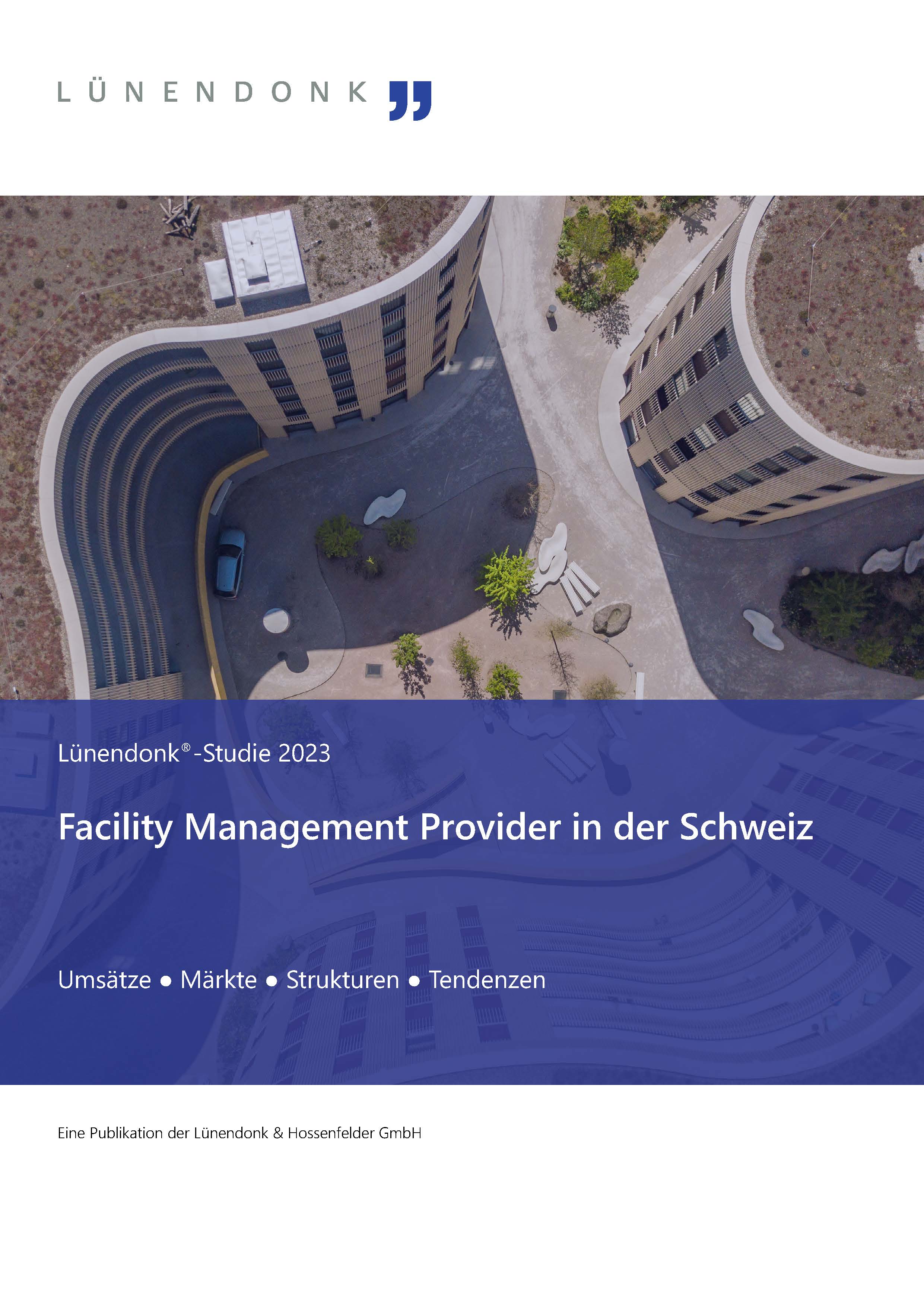 Die Lünendonk-Studie 2023 Facility Management Provider in der Schweiz bietet relevante Kennzahlen, Daten, Entwicklungen und Insights zum Markt für Facility Management in der Schweiz, basierend auf den umfassenden Angaben von 19 Facility-Service-Dienstleistern.