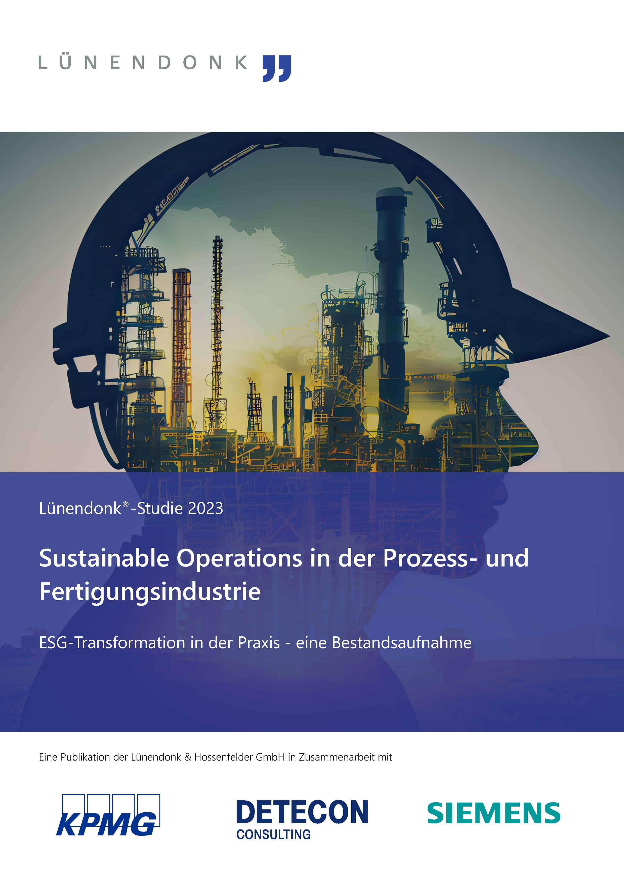 Wie ist der Status quo der ESG-Transformation in Industrieunternehmen? Erfahren Sie mehr in der Lünendonk-Studie Sustainable Operations in der Prozess- und Fertigungsindustrie, die auf den Angaben von 113 Unternehmen aus Deutschland, Österreich und der Schweiz basiert!