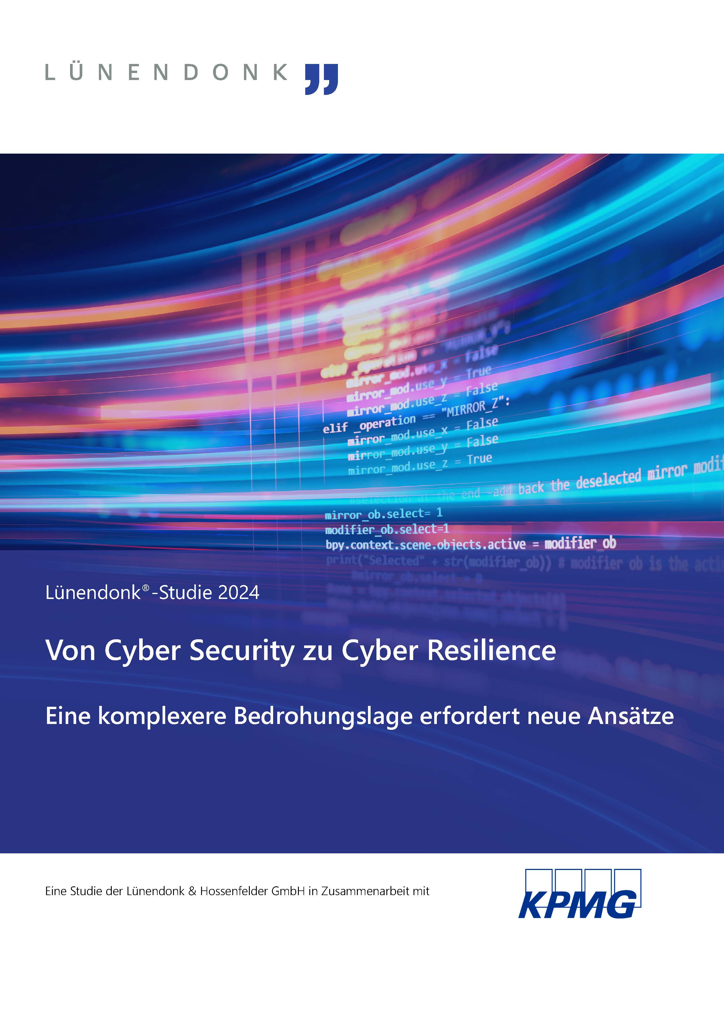 Erfahren Sie in der Lünendonk-Studie 2024 "Von Cyber Security zu Cyber Resilience: Eine komplexere Bedrohungslage erfordert neue Ansätze", wie Unternehmen mit der steigenden Bedrohungslage umgehen und welche Strategien zu einer höheren Cyber Resilience führen können!