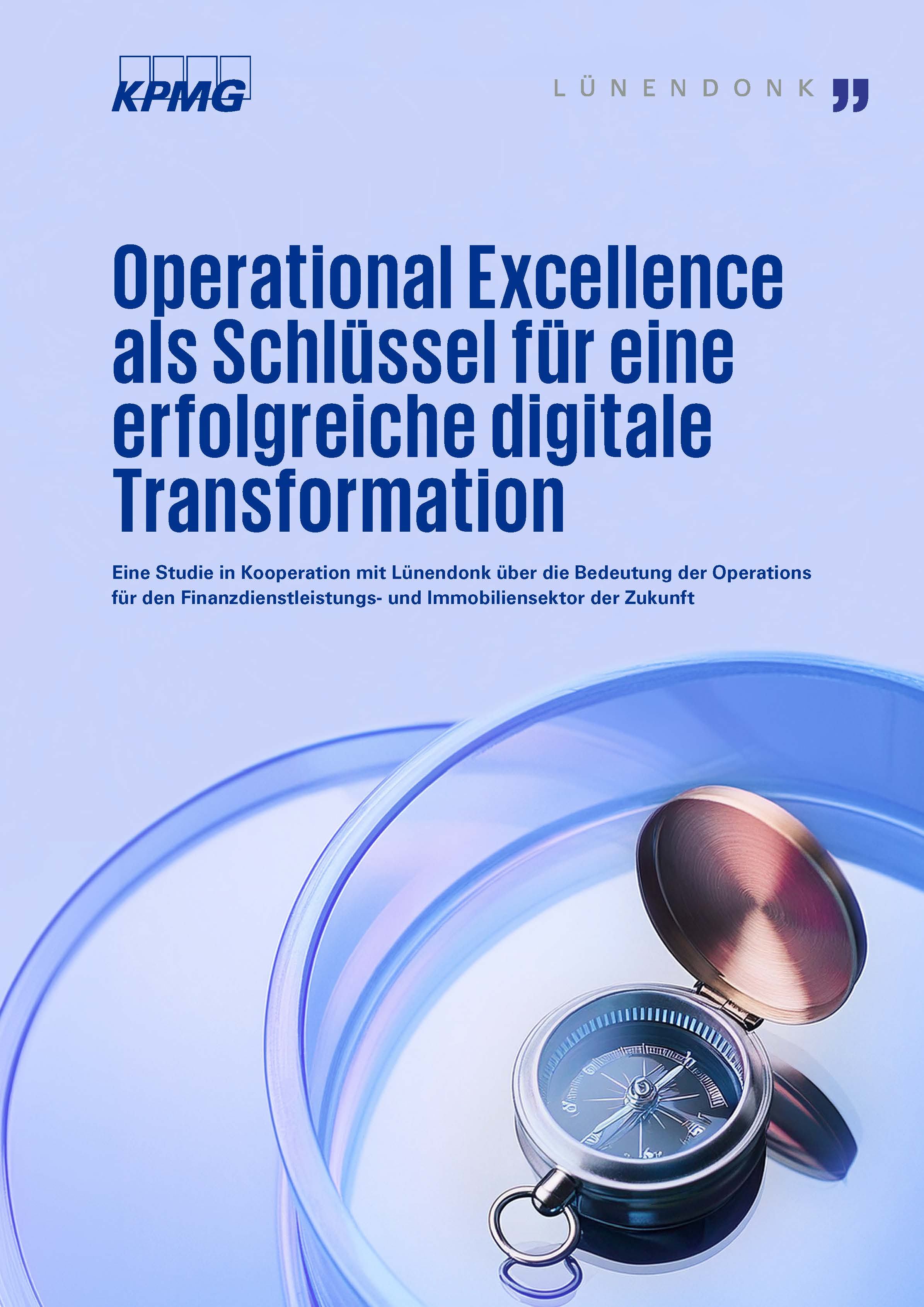 Erfahren Sie in der Lünendonk-Studie 2024 "Operational Excellence als Schlüssel für eine erfolgreiche digitale Transformation", welche Bedeutung die Operations für den Finanzdienstleistungs- und Immobiliensektor der Zukunft haben