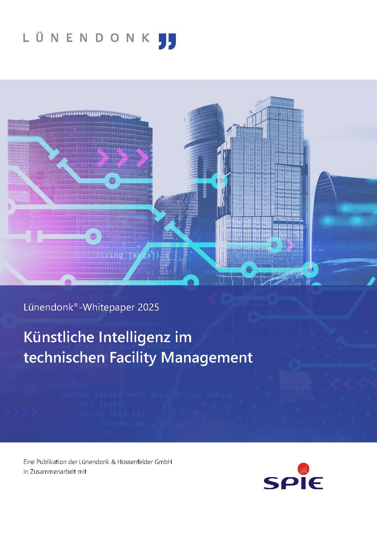 Künstliche Intelligenz hilft Immobilienbetreibern, den Anlagenbetrieb zu optimieren, und steigert deren Effizienz und Zuverlässigkeit. Das vorliegende Whitepaper zeigt auf, welche Chancen und Mehrwerte Immobilienbetreiber durch den Einsatz von Künstlicher Intelligenz erzielen. Es bietet umfassende Einblicke in die Potenziale, Voraussetzungen und Herausforderungen bei der Nutzung von Künstlicher Intelligenz für den technischen Gebäudebetrieb.